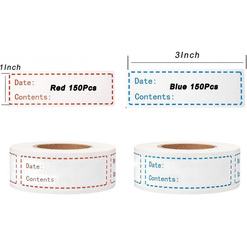 Easy Clean Leaves No Residue Food Storage Stickers For Freezer