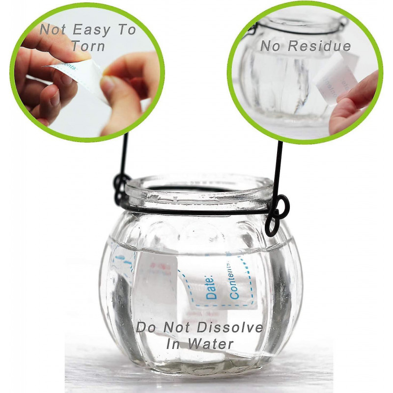 Easy Clean Leaves No Residue Food Storage Stickers For Freezer