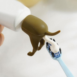 Pooping Dog Butt Toothpaste Toppers - Funny Dispenser Caps