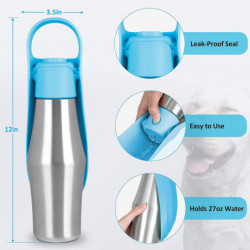 Pet Accompanying Cup Stainless Steel Outdoor Kettle Dog Walking Travel Drinking Fountain Pet Accompanying Cup Stainless Steel Outdoor Kettle Dog Walking Travel Drinking Fountain