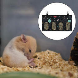 Rabbits Hay Bag Hanging Pouch Container Hamster Feeder Storage Bag Dispenser Rabbits Hay Bag Hanging Pouch Container Hamster Feeder Storage Bag Dispenser