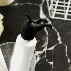 Pooping Dog Butt Toothpaste Toppers - Funny Dispenser Caps