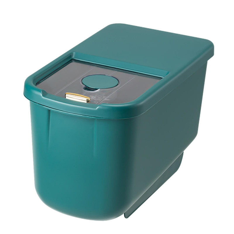 5kg Dog Food Container Multipurpose Food Dispenser For Cereal Flour Pet Food Green