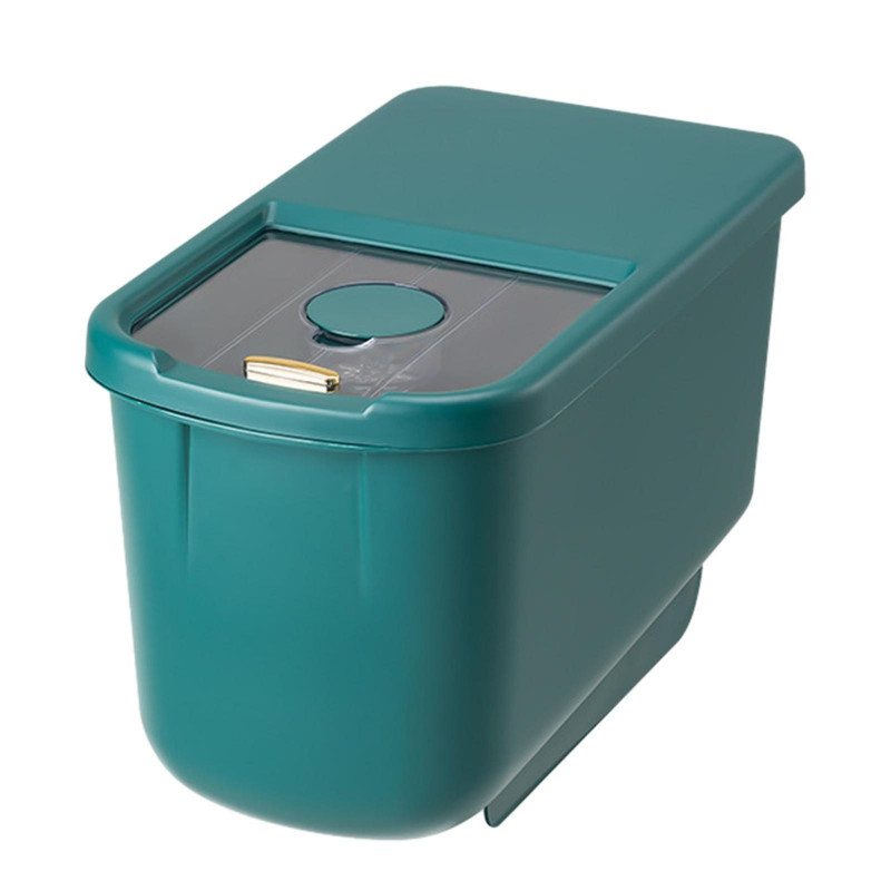 5kg Dog Food Container Multipurpose Food Dispenser For Cereal Flour Pet Food Green