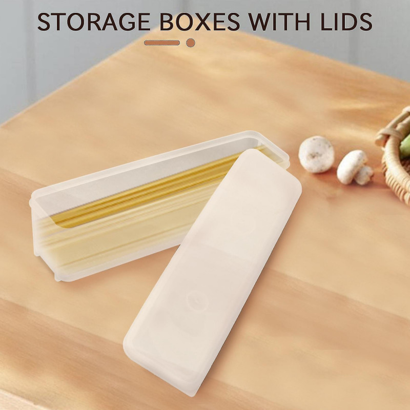 Household Noodle Translucent Box Airtight Spaghetti Box Kitchen Food Fruit Container