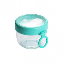 20oz Overnight Oat Containers with Lids and Spoons 2PCS, Portable Plastic Yogurt Jars, Leak-proof Large Capacity 20oz Overnight Oat Containers with Lids and Spoons 2PCS, Portable Plastic Yogurt Jars, Leak-proof Large Capacity