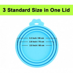 Pet Food Can Covers 3 Pack Silicone Can Lids Caps Pour Chien Chat Nourriture Humide Pet Food Can Covers 3 Pack Silicone Can Lids Caps Pour Chien Chat Nourriture Humide