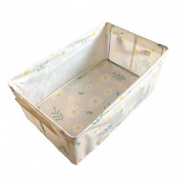 Daisies Pattern Pants Storage Box Large Capacity Stackable Storage Case for Bedroom Daisies Pattern Pants Storage Box Large Capacity Stackable Storage Case for Bedroom