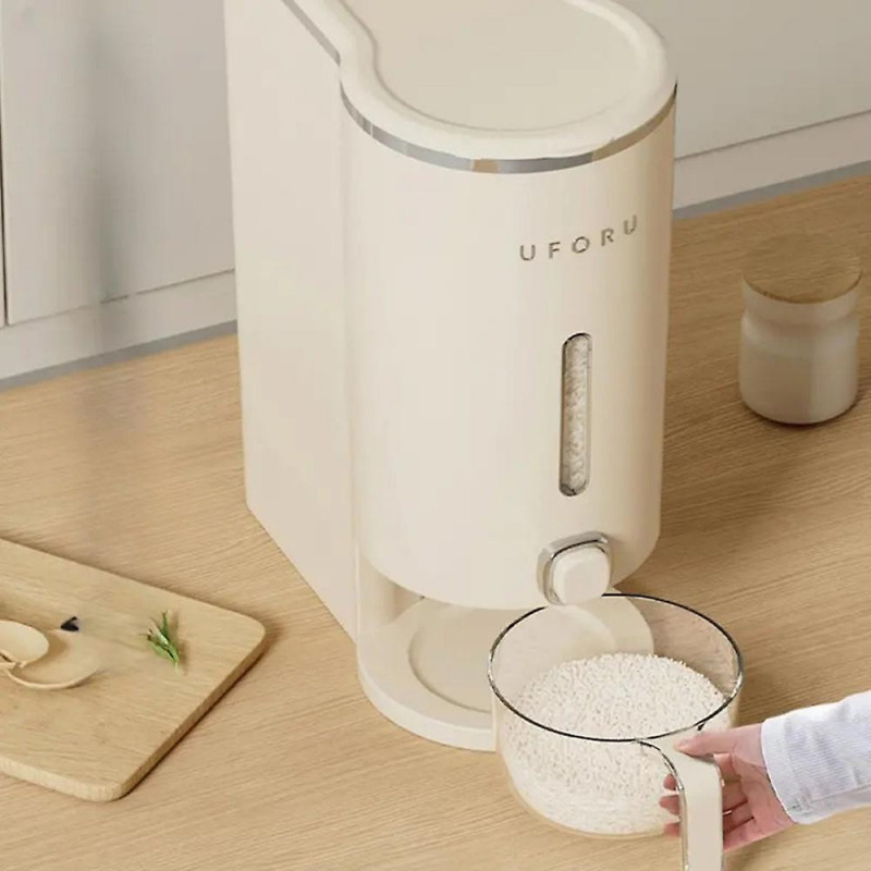 Household Rices Box with Press Button Moisture-Proof Dustproof Cans for Kitchen
