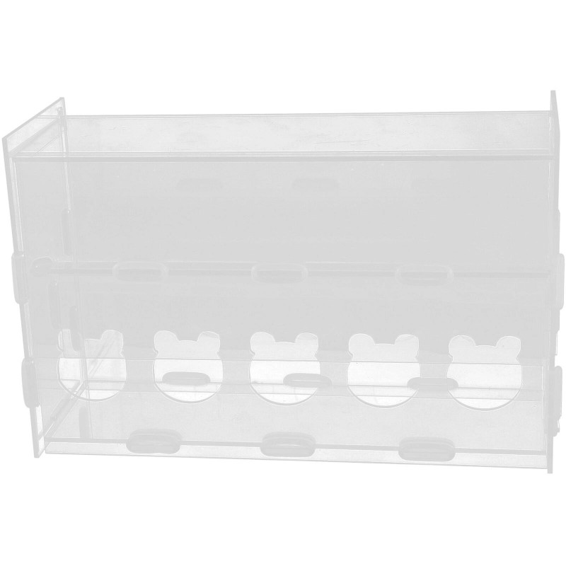 Rutin Chicken Food Container Transparent Automatic Feeder Multi-use Poultry Food Feeding Box