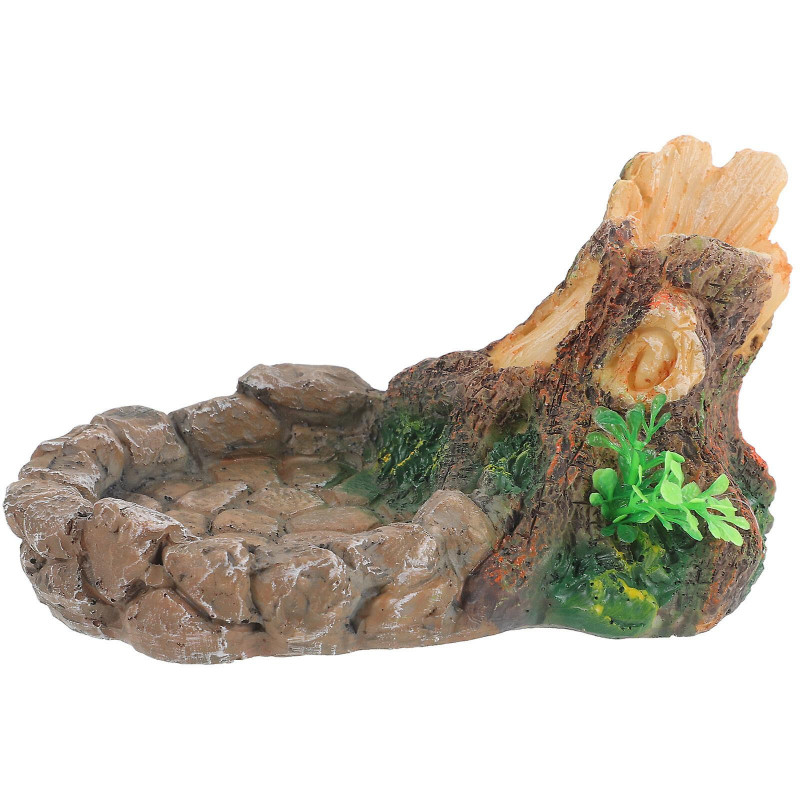 Crawling Pet Feeding Basin Reptile Small Water Holder Tortoise Food Container Reptile Feeder