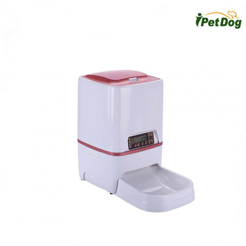 6 Liter Automatic Dog And Cat Feeder Automatic Pet Food Dispenser Lcd Display, Recording 60w