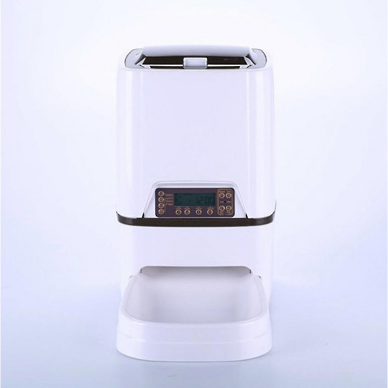 6 Liter Automatic Dog And Cat Feeder Automatic Pet Food Dispenser Lcd Display, Recording 60w