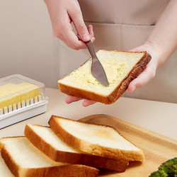 Protable Solid Butter Cutting Storage Box Kitchen Accessories Refrigerator Fresh Keeping Box Breakfast Cheese [...]