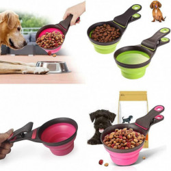 2 Pcs Pet Food Scoop Measuring Cup, Silicone Measuring Pet Food Spoon, Multi Functional Scoop 2 Pcs Pet Food Scoop Measuring Cup, Silicone Measuring Pet Food Spoon, Multi Functional Scoop