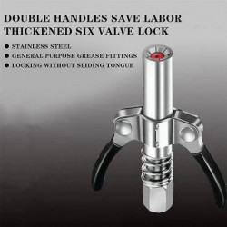 Grease Coupler No 30cm Hose Gear Grease Nozzle Heavy-duty Quick Release Grease Coupler 10000psi Two Grease Coupler No 30cm Hose Gear Grease Nozzle Heavy-duty Quick Release Grease Coupler 10000psi Two