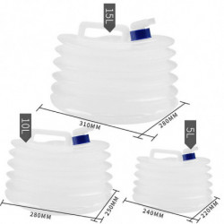 PE Sac d’eau pliant Seau télescopique De qualité alimentaire Extérieur Portable Emergency Water Storage Kettle [...]