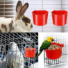 20pcs Chickens Rabbit Feeders compatible with Cage,hanging Chicken Water Feeder Cup, Plastic Birds F