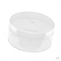2pcs Transparent Plastic Benzine Cup Oil Container Watch Repair Accessories 2pcs Transparent Plastic Benzine Cup Oil Container Watch Repair Accessories