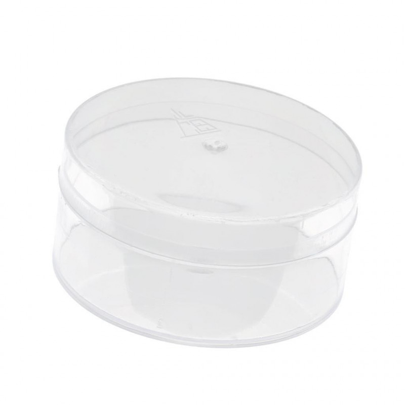 2pcs Transparent Plastic Benzine Cup Oil Container Watch Repair Accessories