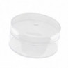 2pcs Transparent Plastic Benzine Cup Oil Container Watch Repair Accessories