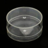 2pcs Transparent Plastic Benzine Cup Oil Container Watch Repair Accessories