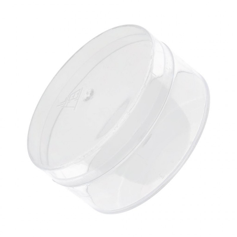 2pcs Transparent Plastic Benzine Cup Oil Container Watch Repair Accessories
