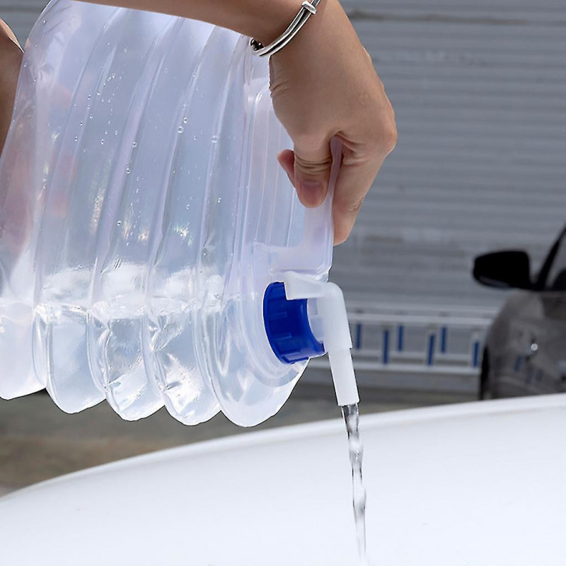 Car Foldable Bucket Outdoor Travel Portable Large Capacity Bucket With Tap