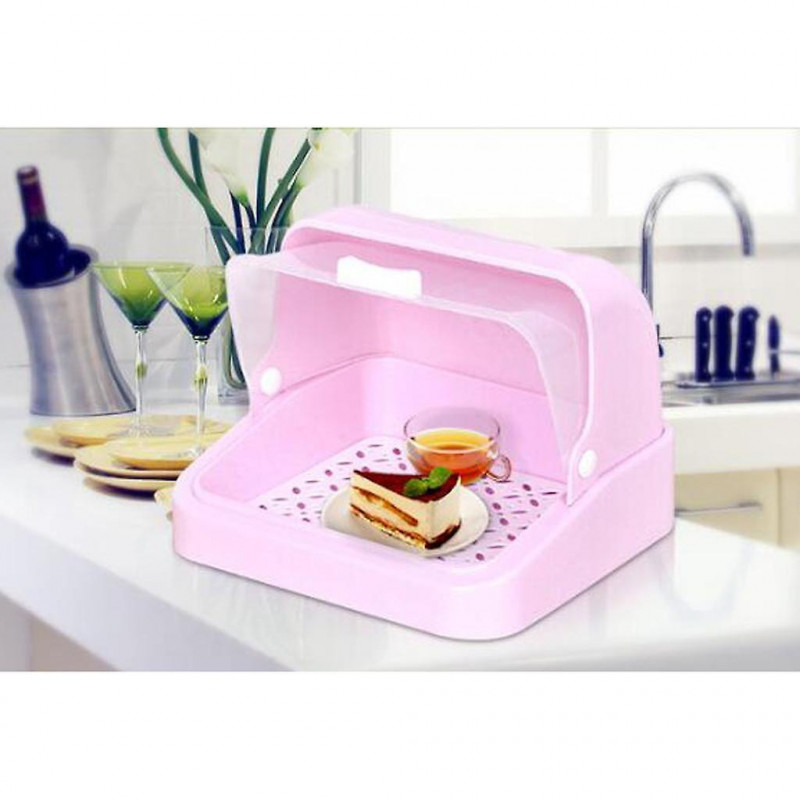 Milk Bottle Organizer Baby Bottle Dishes Container Food Storage Box Pink