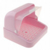 Milk Bottle Organizer Baby Bottle Dishes Container Food Storage Box Pink
