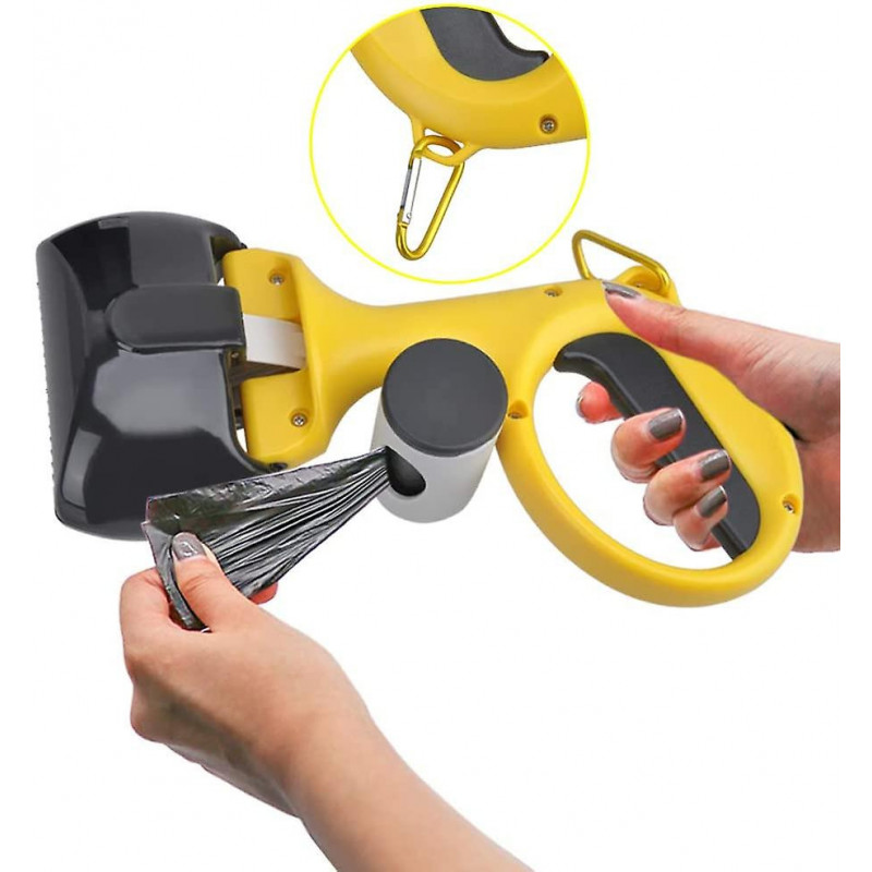 Pelle à crottes pour chiens, pelle à caca pour chiens Pelle à crottes avec sac à caca pliable