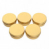 5pcs Empty Makeup Aluminium Pot Jar Tin Lip Balm Container Storage Box 100ml