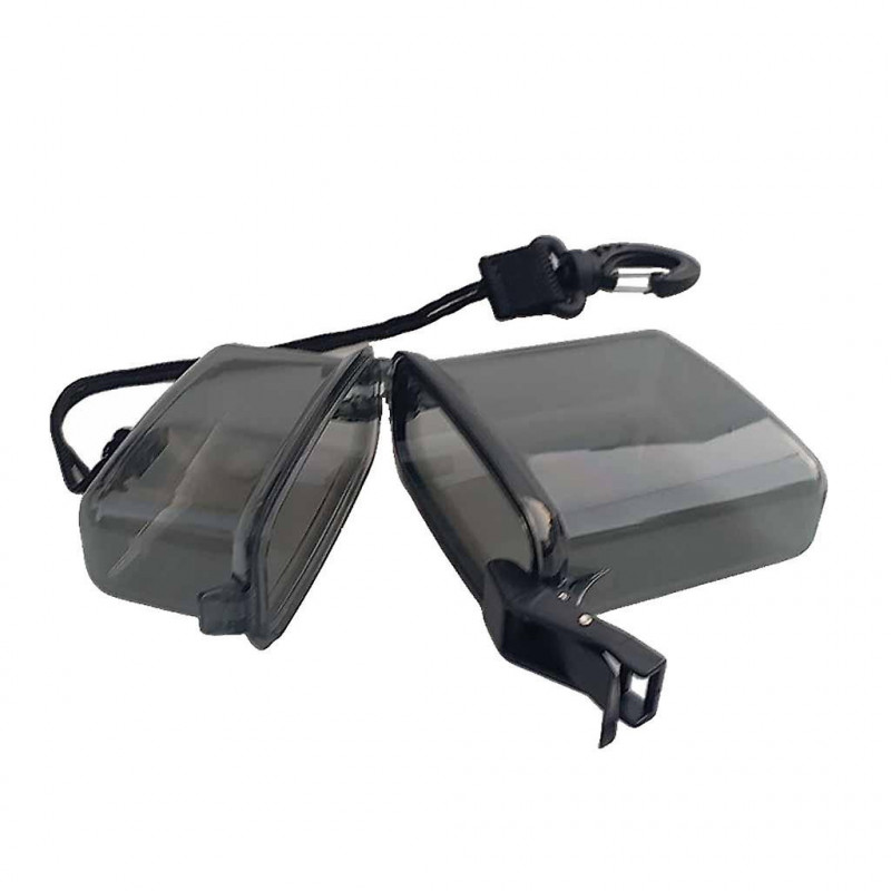 Waterproof Dry Box Container Clip For Scuba Diving Surf Transparent Gray
