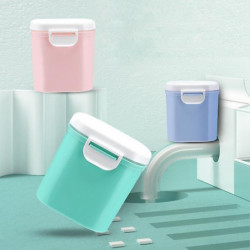 Portable Baby Formula Milk Powder Container Box With Scoop, Bpa Free Pink L Portable Baby Formula Milk Powder Container Box With Scoop, Bpa Free Pink L