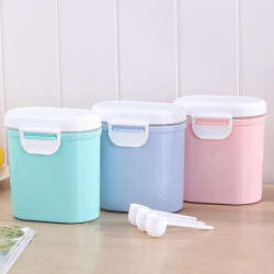 Portable Baby Formula Milk Powder Container Box With Scoop, Bpa Free Pink L Portable Baby Formula Milk Powder Container Box With Scoop, Bpa Free Pink L