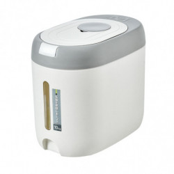 10kg Rice Storage Bucket Food Sealed Dispenser With Measuring Cup Household Light Grey 10kg Rice Storage Bucket Food Sealed Dispenser With Measuring Cup Household Light Grey