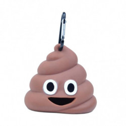 Cute Doggy Waste Bags Dispenser Cleaning, Compact Poo Shaped Dog Pet Poop Dropping Sack Holder Carry Container