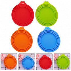 4pcs Pet Food Can Fresh-keeping Covers Silicone Can Lids Dog Food Can Covers 4pcs Pet Food Can Fresh-keeping Covers Silicone Can Lids Dog Food Can Covers