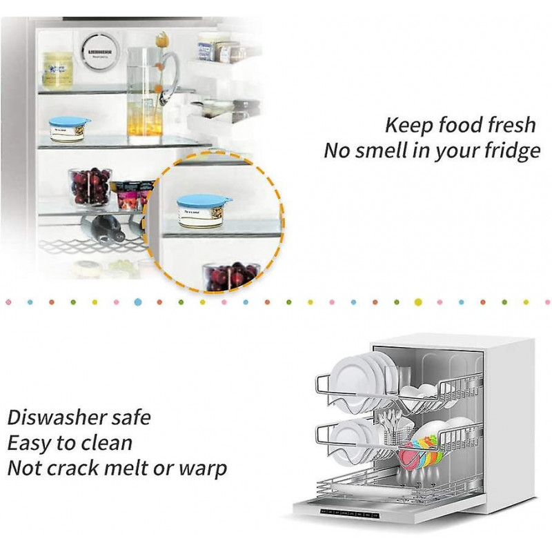 Can Covers Universal Silicone for Pet Food Cans Fits Most Standard Size BPA Free - 2-Pack, Green