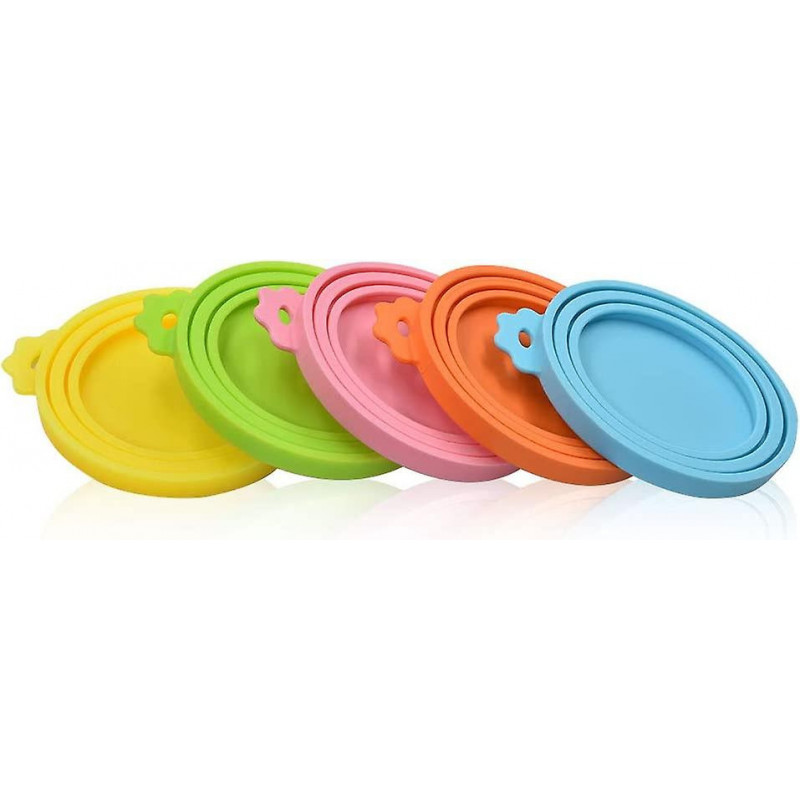 Can Covers Universal Silicone for Pet Food Cans Fits Most Standard Size BPA Free - 2-Pack, Green