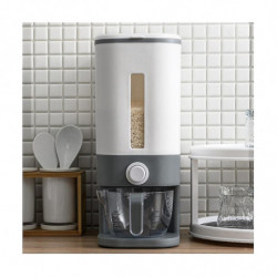 Rice Barrel Is Insect-proof And Moisture-proof,sealed,and Household Rice Box Is Used To Measure Rice Storage Barrel Gray Rice Barrel Is Insect-proof And Moisture-proof,sealed,and Household Rice Box Is Used To Measure Rice Storage Barrel Gray