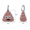 Cute Doggy Waste Bags Dispenser Cleaning, Compact Poo Shaped Dog Pet Poop Dropping Sack Holder Carry Container