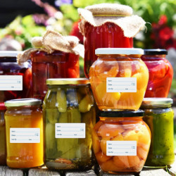 500 pièces d’étiquettes alimentaires autocollants amovibles pour la maison ou le restaurant en conserve récipient [...]