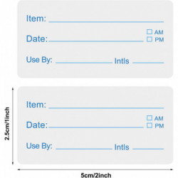 500 pièces d’étiquettes alimentaires autocollants amovibles pour la maison ou le restaurant en conserve récipient [...]