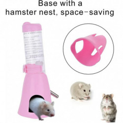 125ml 3-in-1 Hamster Automatic Roll-On Drinker Pet Food Container Base (Pink) 125ml 3-in-1 Hamster Automatic Roll-On Drinker Pet Food Container Base (Pink)