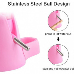 125ml 3-in-1 Hamster Automatic Roll-On Drinker Pet Food Container Base (Pink) 125ml 3-in-1 Hamster Automatic Roll-On Drinker Pet Food Container Base (Pink)