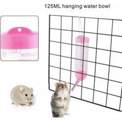 125ml 3-in-1 Hamster Automatic Roll-On Drinker Pet Food Container Base (Pink) 125ml 3-in-1 Hamster Automatic Roll-On Drinker Pet Food Container Base (Pink)
