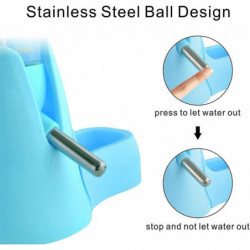 80ml 3-in-1 Hamster Automatic Roll-On Drinker Pet Food Container Base (blue) 80ml 3-in-1 Hamster Automatic Roll-On Drinker Pet Food Container Base (blue)