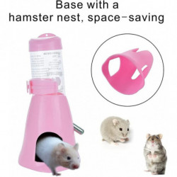80ml 3-in-1 Hamster Automatic Roll-On Drinker Pet Food Container Base (Pink) 80ml 3-in-1 Hamster Automatic Roll-On Drinker Pet Food Container Base (Pink)
