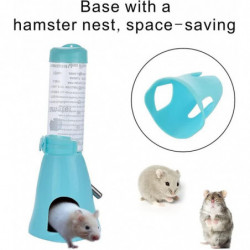125ml 3-in-1 Hamster Automatic Roll-On Drinker Pet Food Container Base (blue) 125ml 3-in-1 Hamster Automatic Roll-On Drinker Pet Food Container Base (blue)